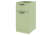 Ревилья Шкаф напольный с ящиком ш40 Зеленый шалфей 