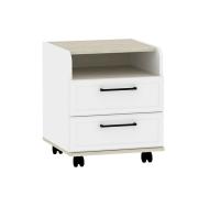 Aurelio 94 Тумба прикроватная Белый-Блеквуд Сатиновый