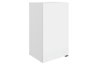 БАРИСТА Шкаф навесной L400 H720 (1 дв.гл ЛЕВЫЙ) (белый/милк матовый) 