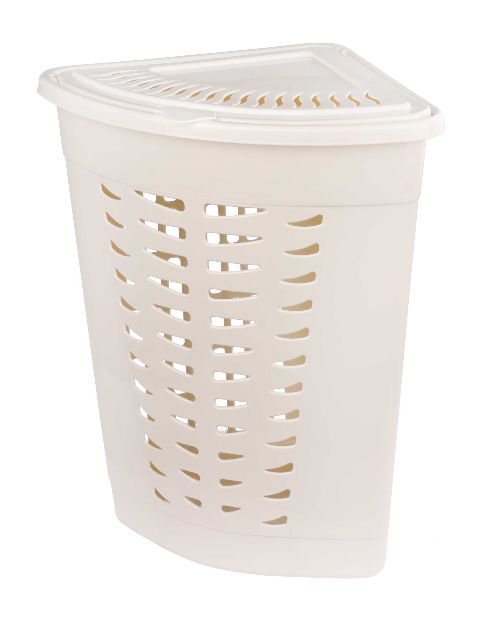 Корзина для белья угловая 45л слон. кость  М1364