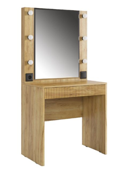 Адам трюмо дуб крафт золотой/графит