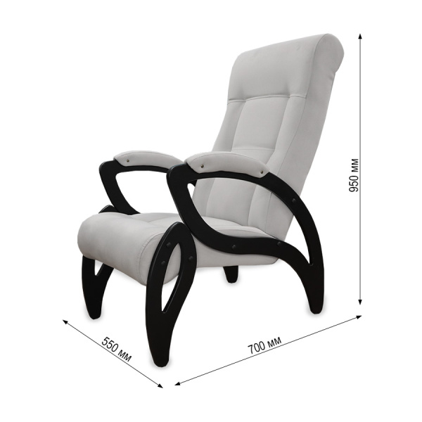 Кресло для отдыха Dondolo, Модель 51,венге,ткань V51