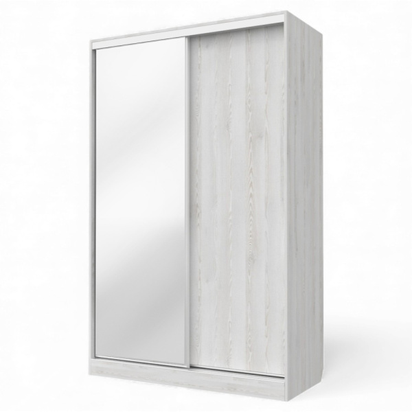 Шкаф-купе БН-61 2дв с ящ.140х60х220 Сосна лофт/хром