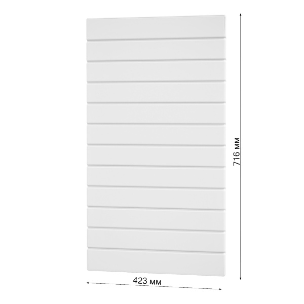 Фасад БЕЛЫЙ ГЛЯНЕЦ 423 на угловой верх