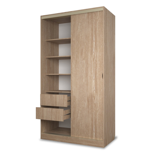 Шкаф-купе Клэр 1200х597х2200 с ящ/дуб сонома-золото