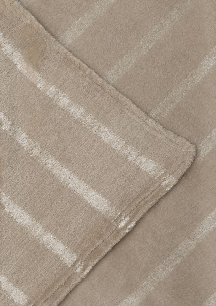 Плед Texrepublic фланель однотонный страйп 1,5 сп 30683