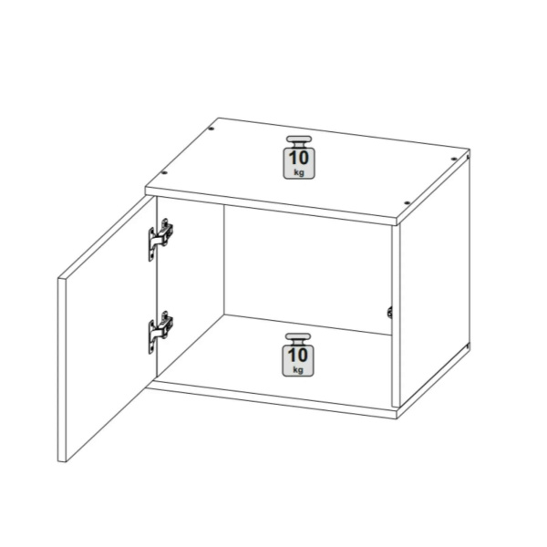 STARK Прихожая Антресоль 50/ Белый 
