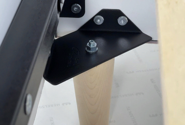 Кровать с основанием Лео 120х200 см (галька (велюр)/графит (велюр))