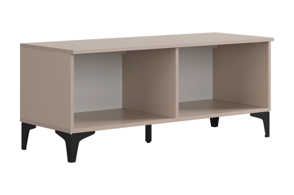 Тумба Рич кашемир/фрапучино матовый/черный