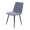 Стул JZC-114P металл черный, ткань 2130-8 Голубой