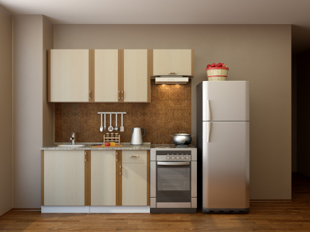 Кухня "Бланка СТЛ.094.00" белый/дуб молочный 1,4м