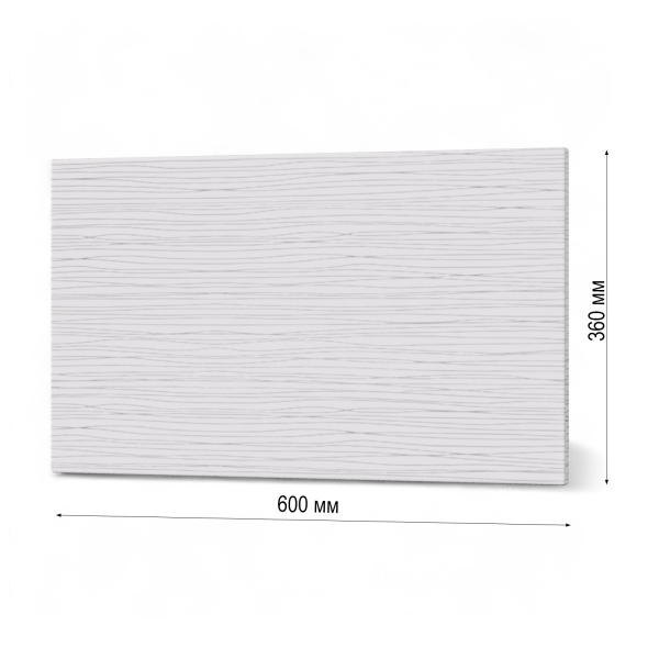 Фасад БЕЛЫЙ СТРАЙП h = 360 * 600