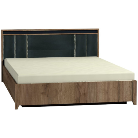 Nature 306 Кровать Люкс (без основания)  1800*2000 Дуб табачный Craft-Черный