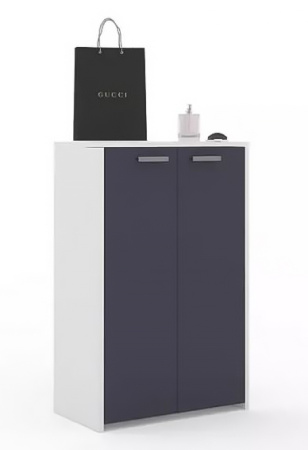 Комод Омега Белый/Черный графит