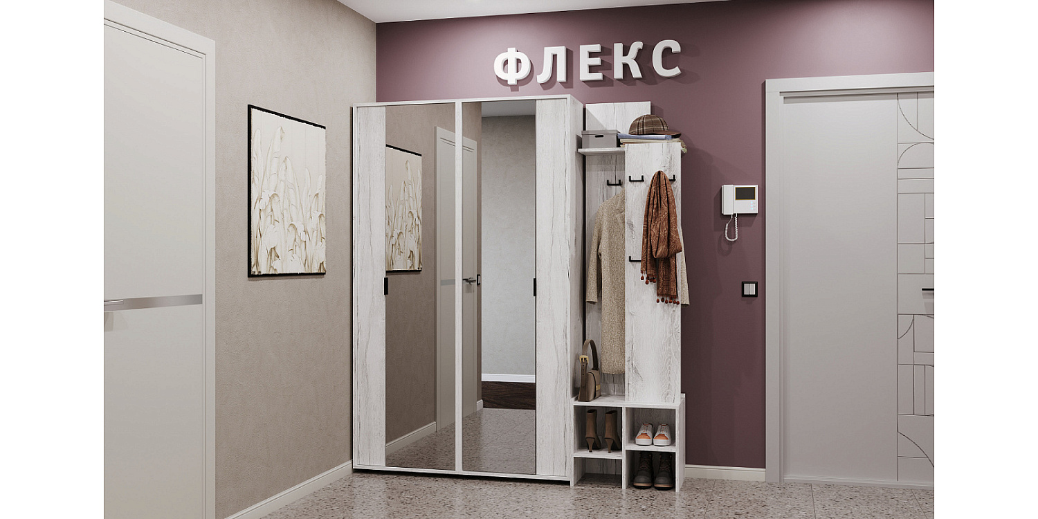 Флекс 76 Вешалка (Дуб шавиниган)