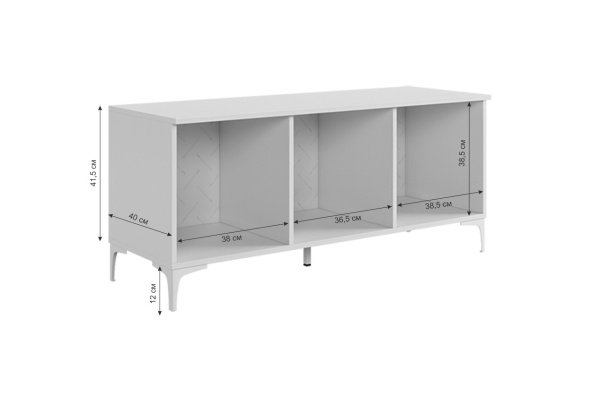 Зефир Тумба 115.01 белое дерево/серый (эмаль)