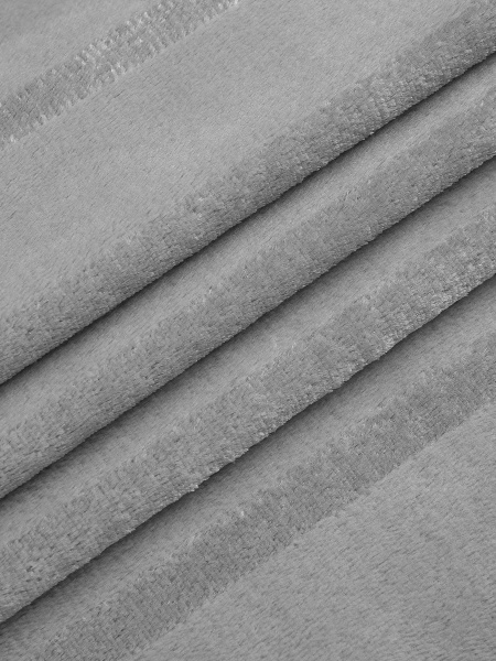 Плед Texrepublic фланель однотон страйп Серый 200*220